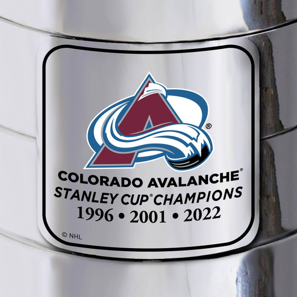 NHL Colorado Avalanche 3 Time Champions Replica Stanley Cup