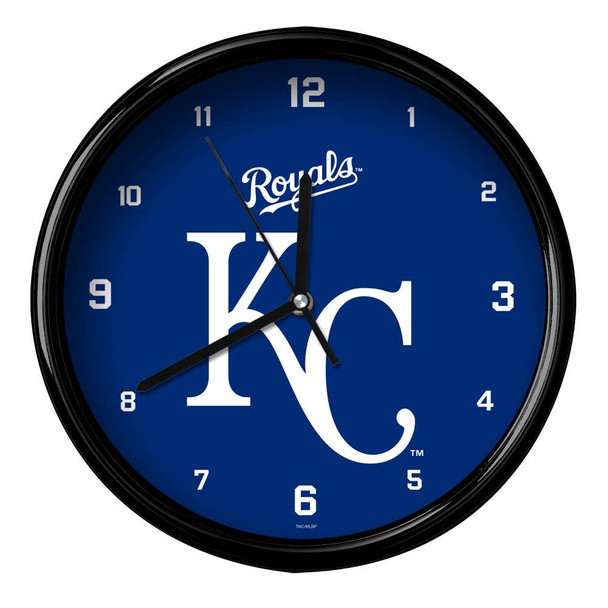 Kansas City Royals 12" Team Black Rim Clock