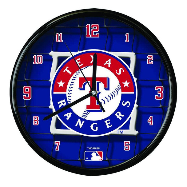 Texas Rangers 12" Team Net Clock