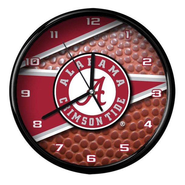 Alabama Crimson Tide 12" Football Clock