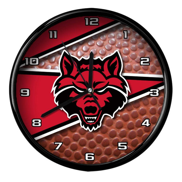 Arkansas State 12" Football Clock