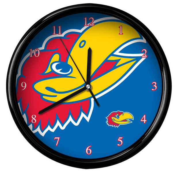 Kansas Jayhawks Big Logo Clock