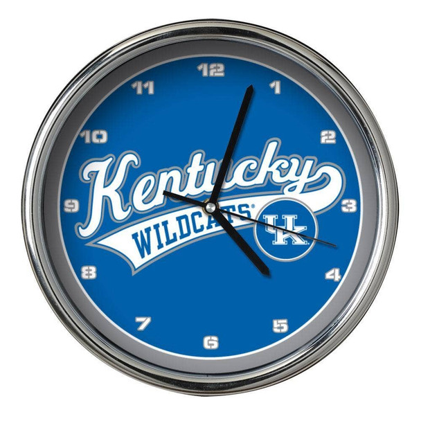 Kentucky Wildcats Chrome Clock