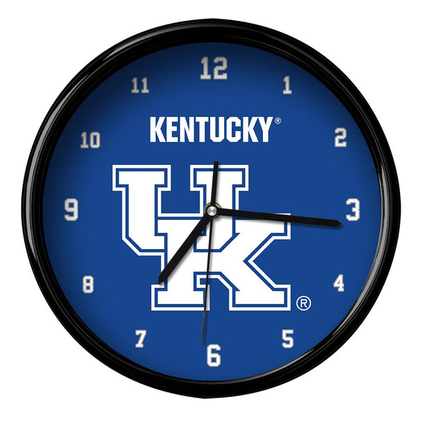 Kentucky Wildcats 12" Team Black Rim Clock