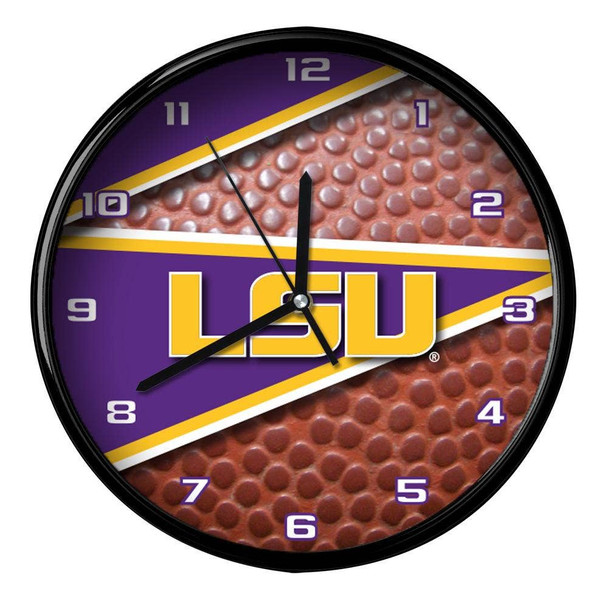 LSU Tigers 12" Football Clock
