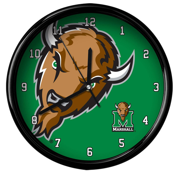 Marshall Thundering Herd Big Logo Clock