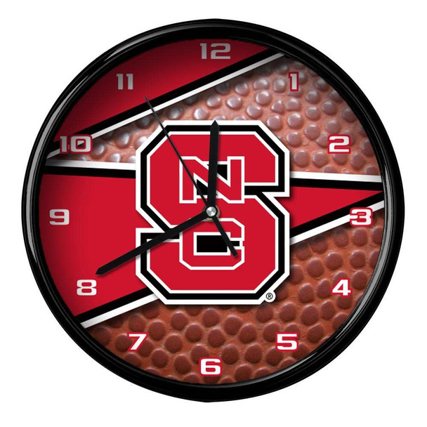 NC State Wolfpack 12" Football Clock