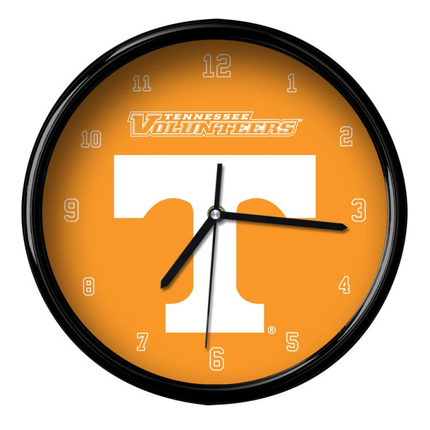 Tennessee Volunteers 12" Team Black Rim Clock