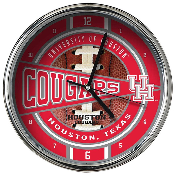 University of Houston Chrome Clock
