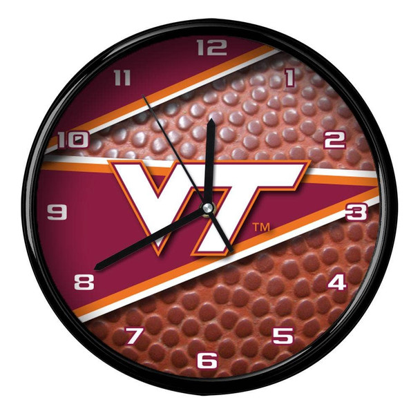 Virginia Tech Hokies 12" Football Clock