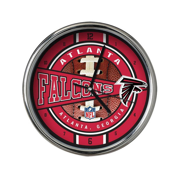 Atlanta Falcons Chrome Clock