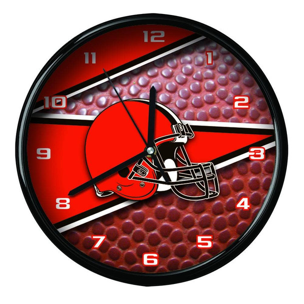Cleveland Browns 12" Football Clock