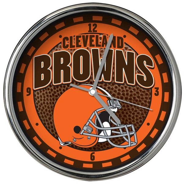 Cleveland Browns Chrome Clock