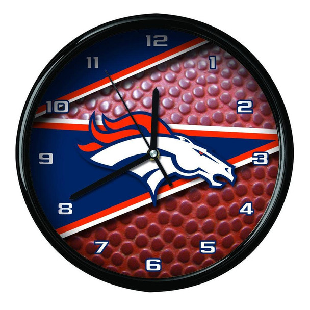 Denver Broncos 12" Football Clock