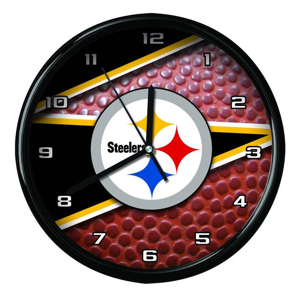 Pittsburgh Steelers 12" Football Clock