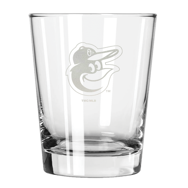 Baltimore Orioles 15oz Old Fashioned w/Etched Logo