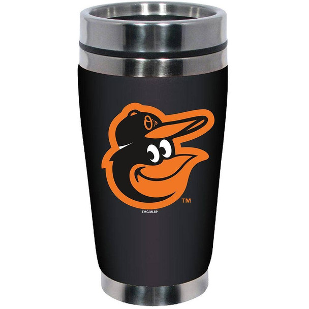 Baltimore Orioles 16oz Travel Mug with Neoprene Wrap