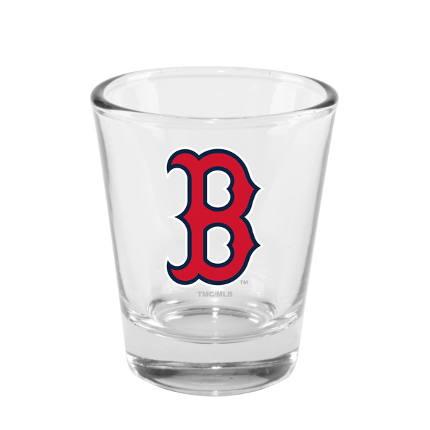 Boston Red Sox 2oz Clear Collector Glass