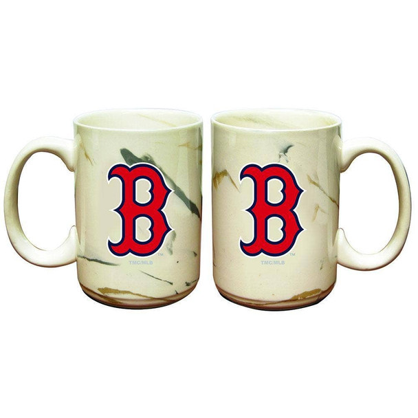 Boston Red Sox Marble Ceramic Mug
