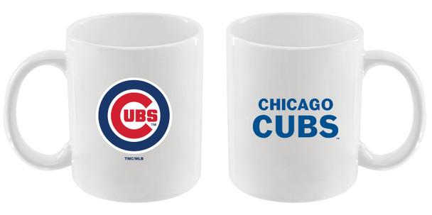 Chicago Cubs 11oz White Mug w/Color Logo
