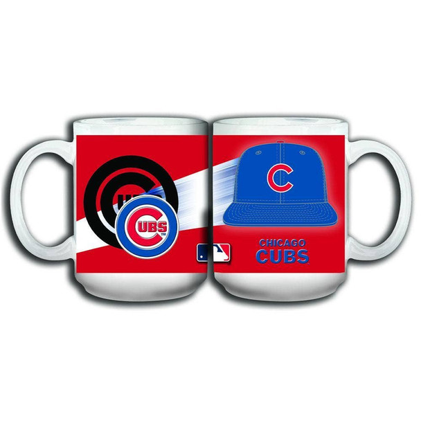 Chicago Cubs 15oz 3D White Mug