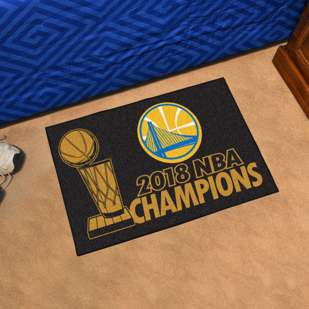 NBA - Golden State Warriors 2018 NBA Finals Champions Starter Mat 19"x30"