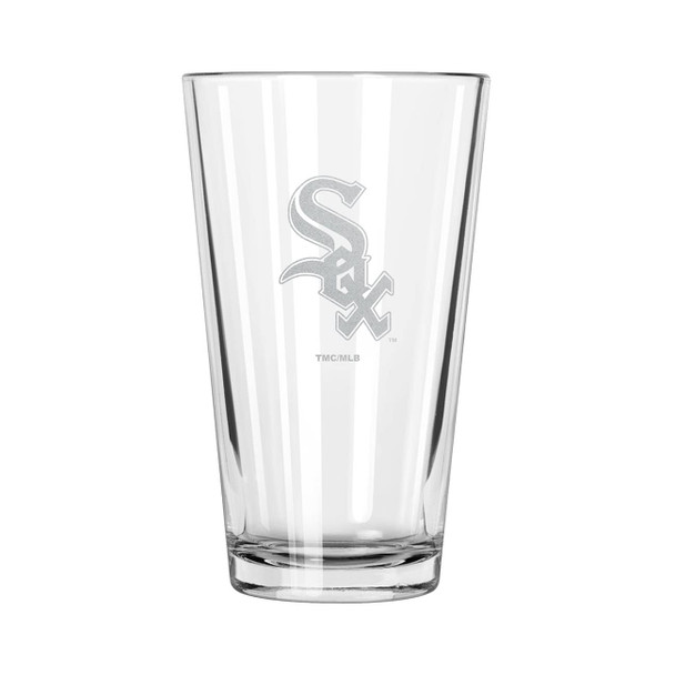 Chicago White Sox 16oz Pint Glass w/Etched Logo