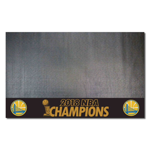 Golden State Warriors 2018 NBA Champions Vinyl Grill Mat - 26in. x 42in. Championship - 2018 NBA Champions