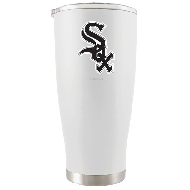 Chicago White Sox 20oz White Tumbler w/Color Logo