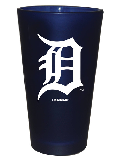 Detroit Tigers 16oz Color Frosted Pint Color Logo