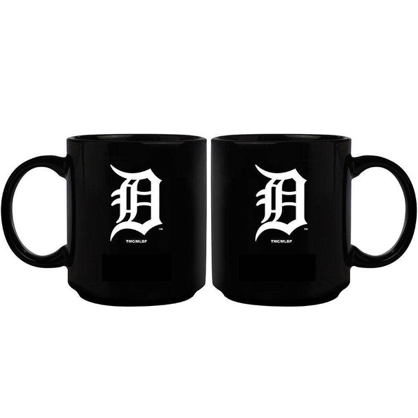 Detroit Tigers 11oz Black Mug w/Color Logo