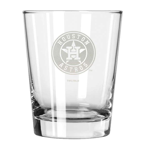 Houston Astros 15oz Old Fashioned w/Etched Logo