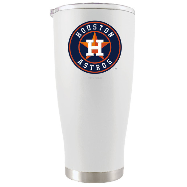Houston Astros 20oz White Tumbler w/Color Logo