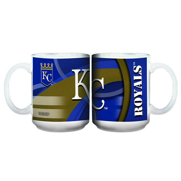 Kansas City Royals 15oz White Carbon Fiber Mug
