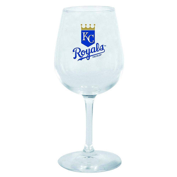 Kansas City Royals 12.75oz Stem Wine Glass Color Logo