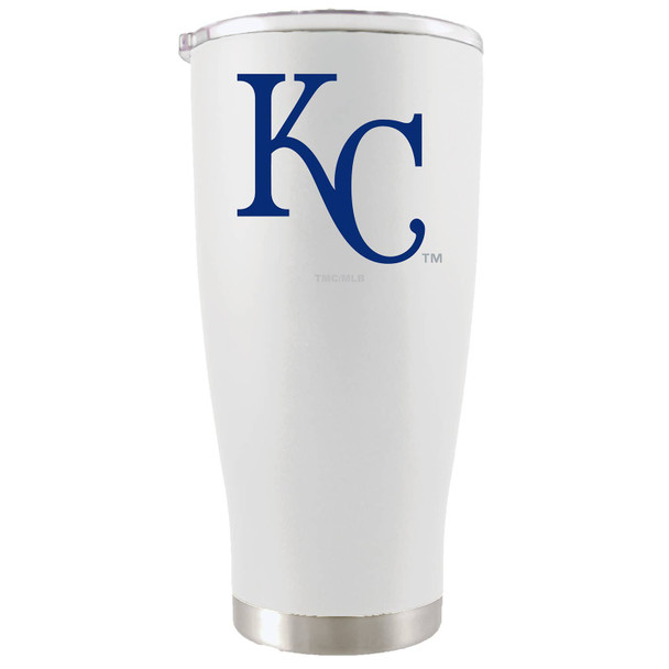 Kansas City Royals 20oz White Tumbler w/Color Logo