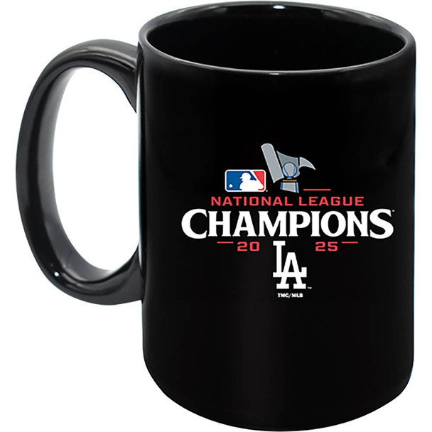 LA Dodgers 11oz Black Mug 2025 World Series Champ