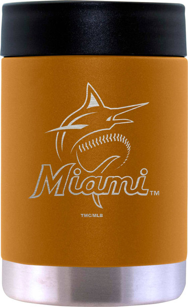 Miami Marlins 12oz Canyon Can Holder Etched Logo
