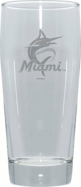 Miami Marlins 16oz Pub Pilsner w/Etched Logo