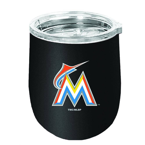 Miami Marlins Matte Stemless Tumbler