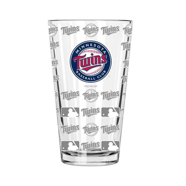 Minnesota Twins Sandblasted Pint