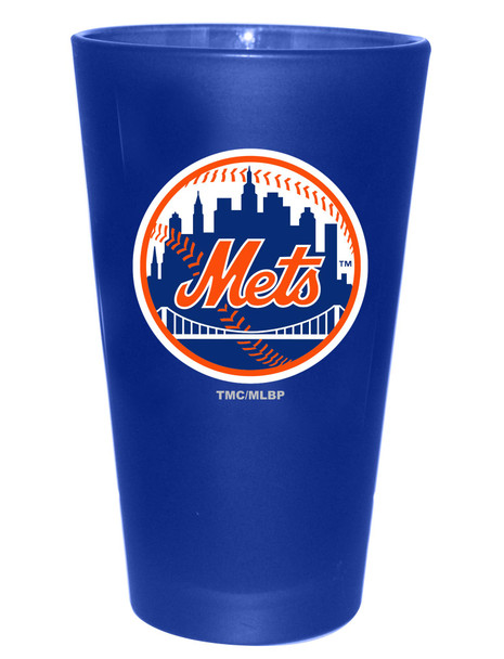 New York Mets 16oz Color Frosted Pint Color Logo