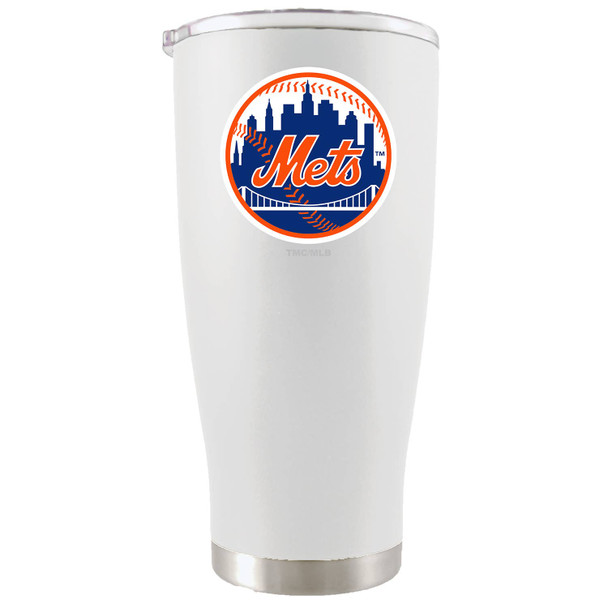 New York Mets 20oz White Tumbler w/Color Logo