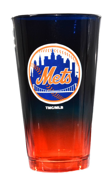 New York Mets 16oz Ombre Pint Glass