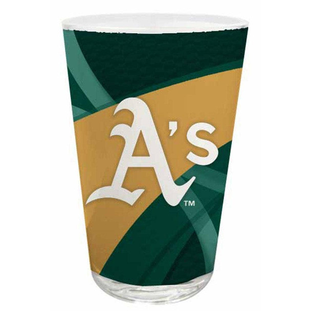 Oakland Athletics Pint Glass Carbon Design