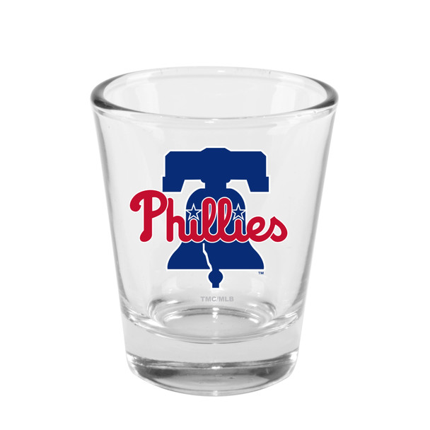 Philadelphia Phillies 2oz Clear Collector Glass