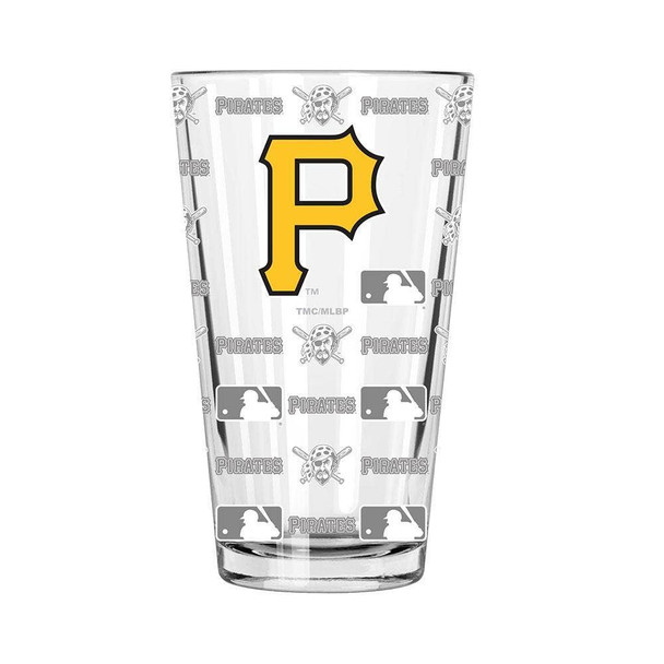 Pittsburgh Pirates Sandblasted Pint