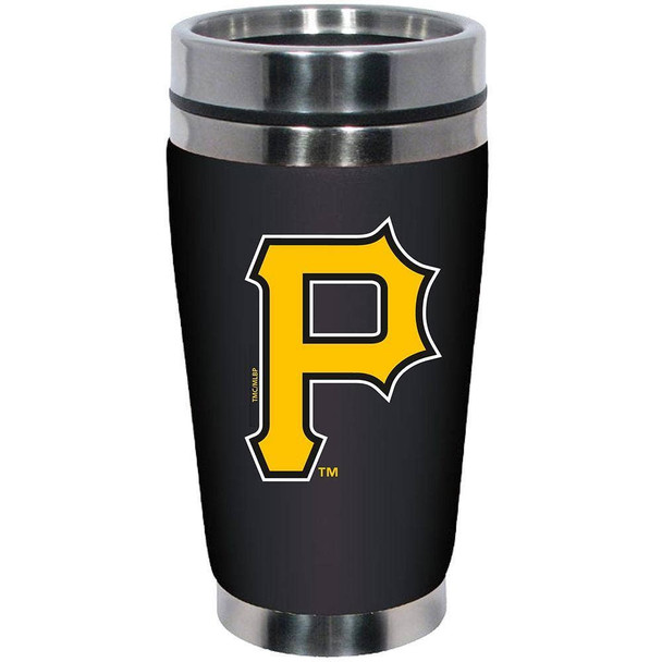 Pittsburgh Pirates 16oz Travel Mug with Neoprene Wrap