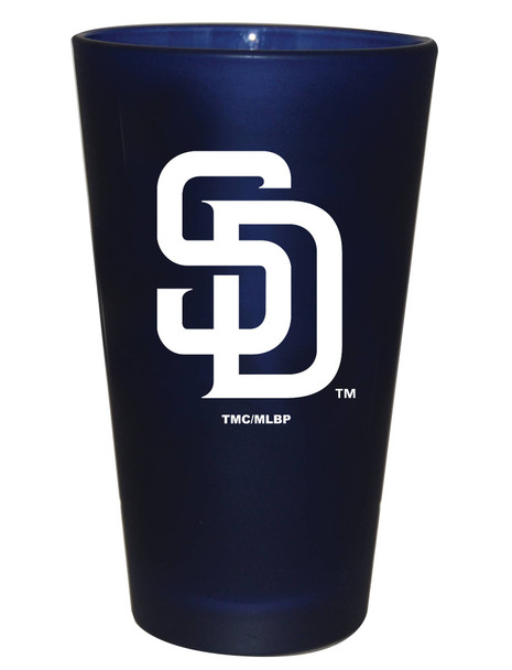 San Diego Padres 16oz Color Frosted Pint Color Logo