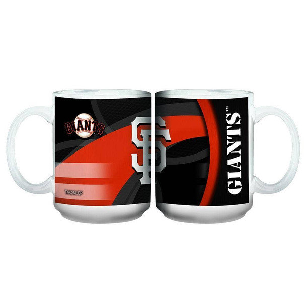 San Francisco Giants 15oz White Carbon Fiber Mug